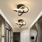 LED LED Vertex Infinitum, 42W, 2 kruhy, studené/horké/neutrální světlo, černá