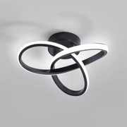 LED LED Vertex Infinitum, 42W, 2 kruhy, studené/horké/neutrální světlo, černá