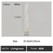 LED LED Upsilon, 48 W, 3000k/4000k/6000k, kov a akryl, bílá