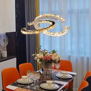 LED LED LED LED hranol ANTEA, dálkové ovládání, 40 W, Crystal and Metal, nestabilní, nastavitelná výška, chlad/horké/neutrální světlo