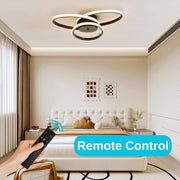 LED CHANDIER s dálkovým ovládáním Ecaterina 59W, pletené studené/horké/černé neutrální černé