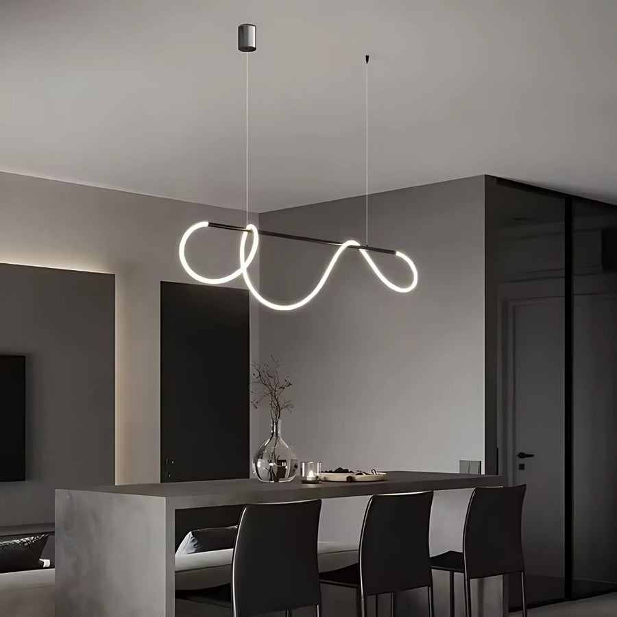 LED lustr s dálkovým ovládáním Divino, 24W, stmívatelný, 4000K, černý