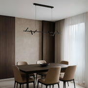 LED lustr s dálkovým ovládáním Harman, 23W, 6 zdrojů, neutrální světlo, černá