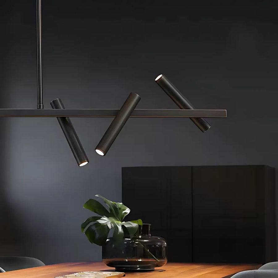 LED lustr s dálkovým ovládáním Harman, 23W, 6 zdrojů, neutrální světlo, černá