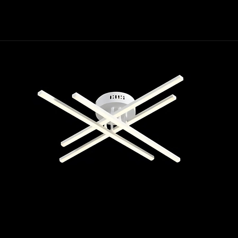 LED lustr GIO na dálkové ovládání, 54W, 4 prvky, studené/studené/neutrální světlo, stmívatelný, bílý