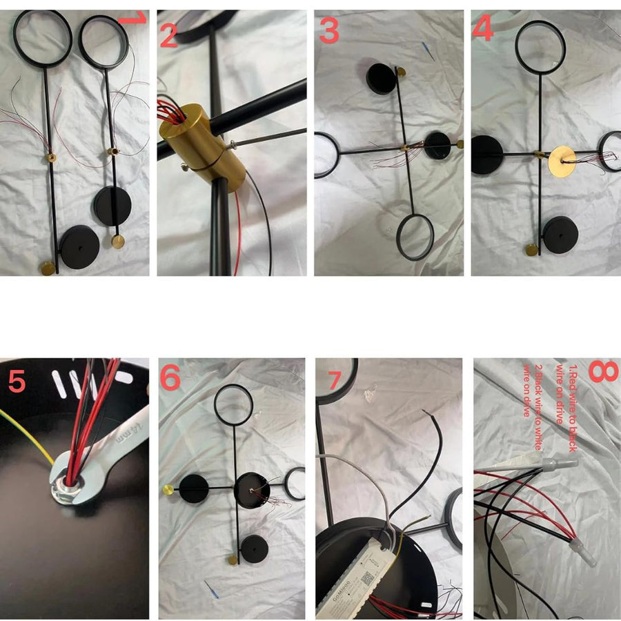 LED lustr s dálkovým ovládáním MARIA, 45W, 4 prvky, teplé/studené/neutrální světlo, stmívatelný, černý