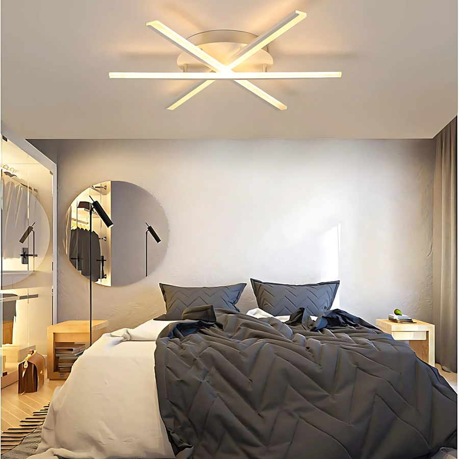 LED lustr s dálkovým ovládáním ZOE, 40W, Studené/Teplé/Neutrální světlo, Stmívatelné, Bílá