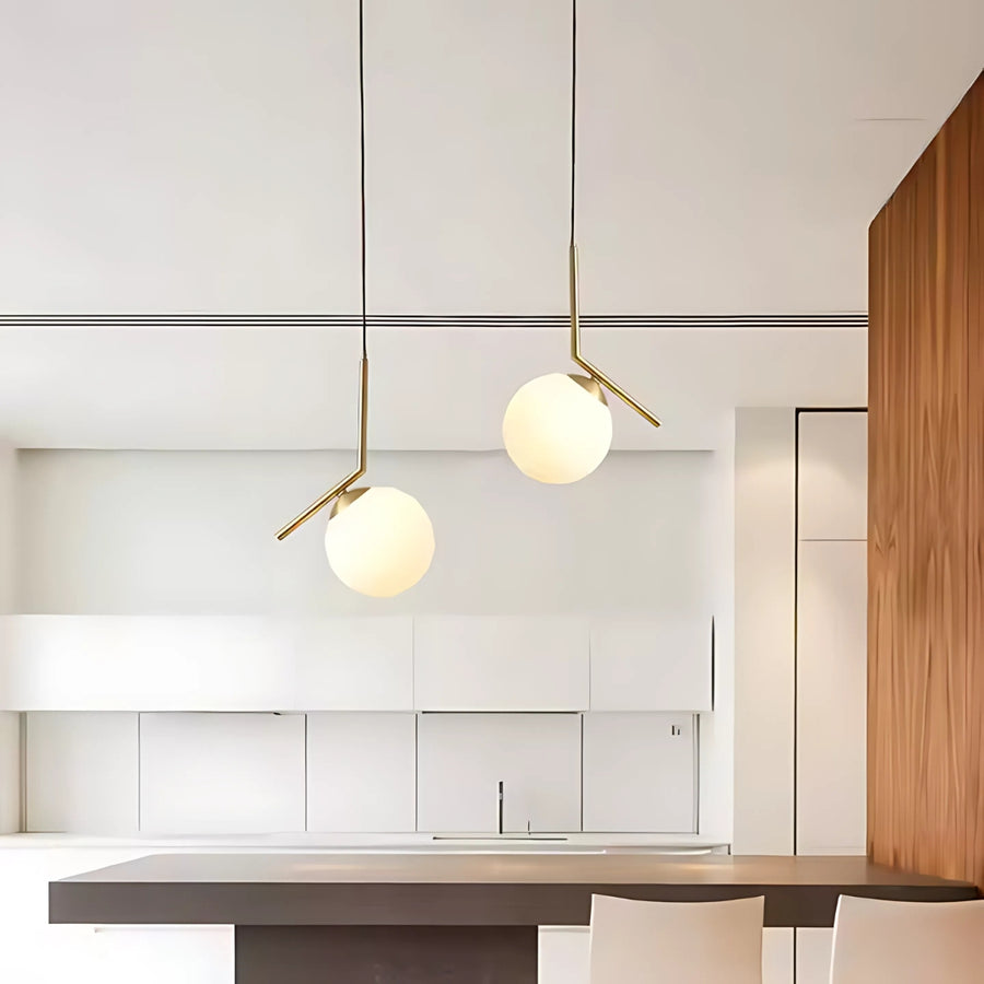 Lustr LOFT Haven, 1x E27, bílé zlato, kov, nastavitelná výška, moderní