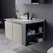 Nábytek Paolina Set pro koupel 2 kusy šedé
