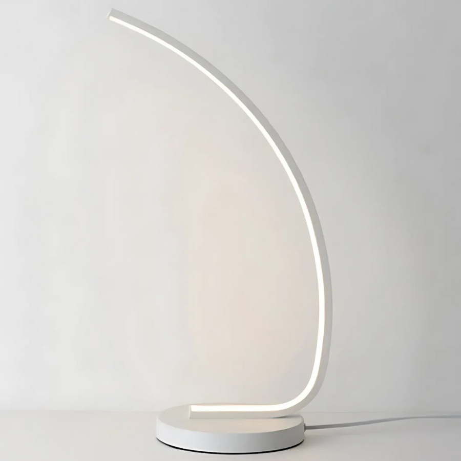 LED Veioza Nemesis, 10W, studené/teplé/neutrální světlo, kov a akryl, bílá