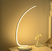 LED Veioza Nemesis, 10W, studené/teplé/neutrální světlo, kov a akryl, bílá