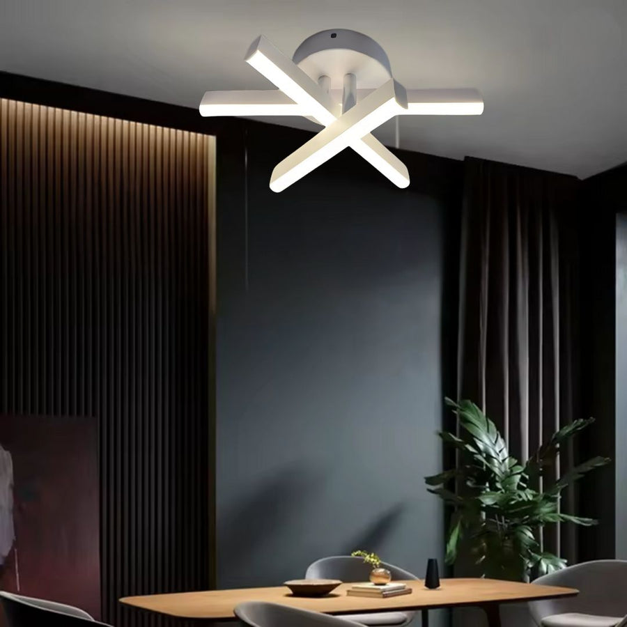 LED lustr Diego, 18W, bílý, kov, studené/teplé/neutrální světlo