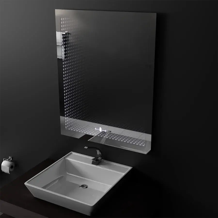Zrcadlo LED obdélníkový 60x80 cm morrin senzor pohybu Morcellow efekt 3d
