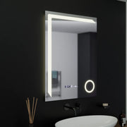 Zrcadlo LED obdélníkový 60x80cm Precision Motionglow Marcello Systémové postižení a teploměr z koamimického skla