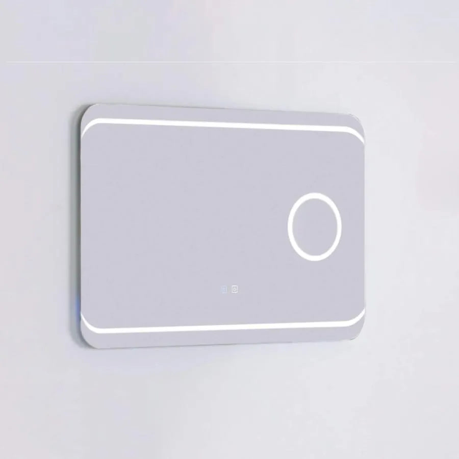 Obdélníkové LED zrcadlo, 80x60cm, Stella Touch, Demister System