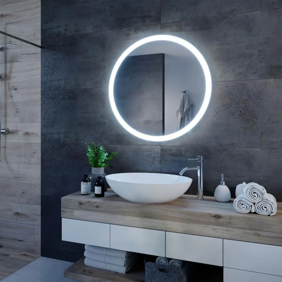 Kulaté LED zrcadlo, 50cm, Noxia Touch, Demister System, Stmívatelné