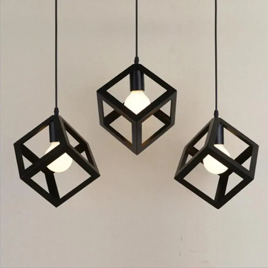 Tvar lustrum mláďata, lineární trio Struktur, 3x E27, černý, kov