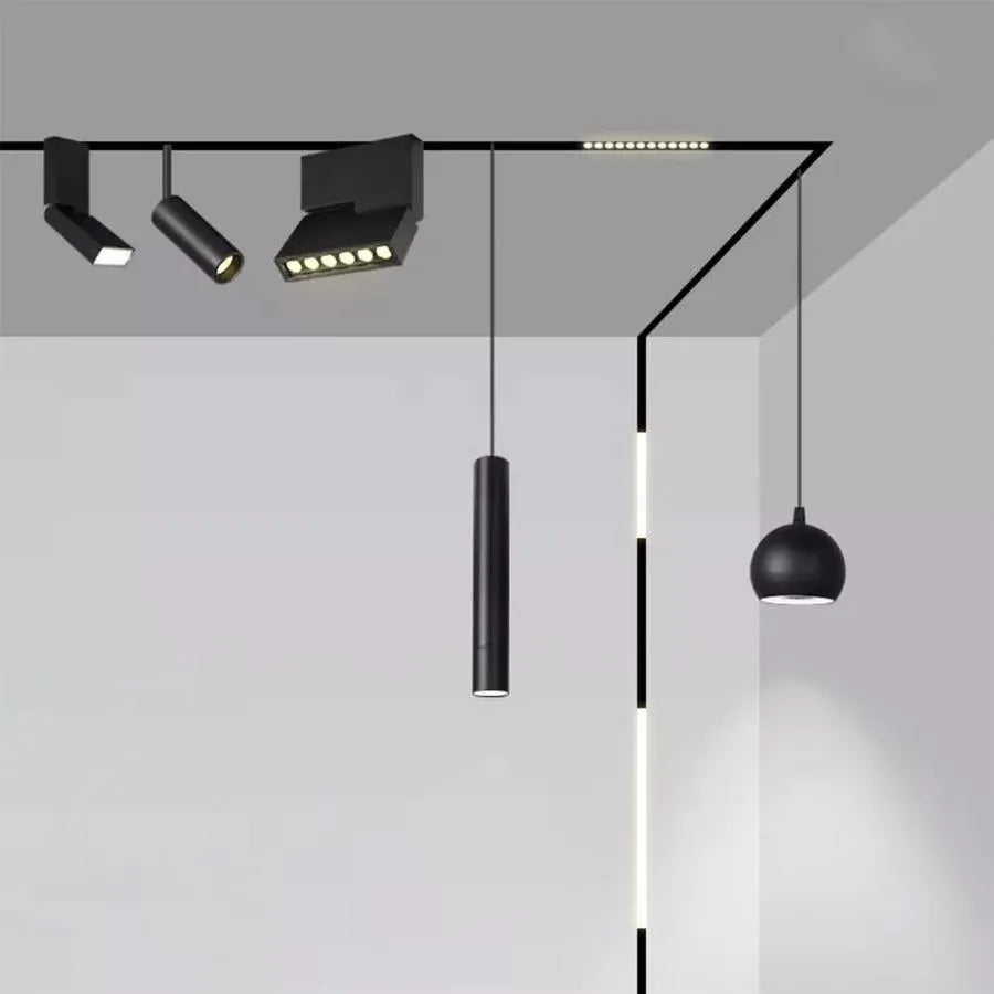 Magnetické LED kyvadlo, 7W, neutrální světlo, černá