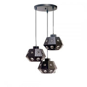 Margareta Pendulum, 3*E27, černá, kov a krystal, 2857/3