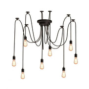 Pendul Perianjen 8*E27, černý, kov, 743/8