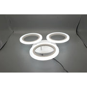 VELKÝ LED lustr 24W, 3 kruhy, neutrální světlo, bílý