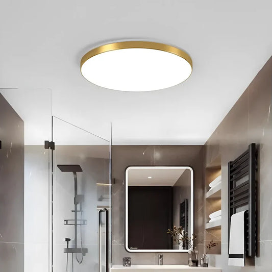 LED stropní svítidlo SOLIS 27cm 20W Cold Light Gold