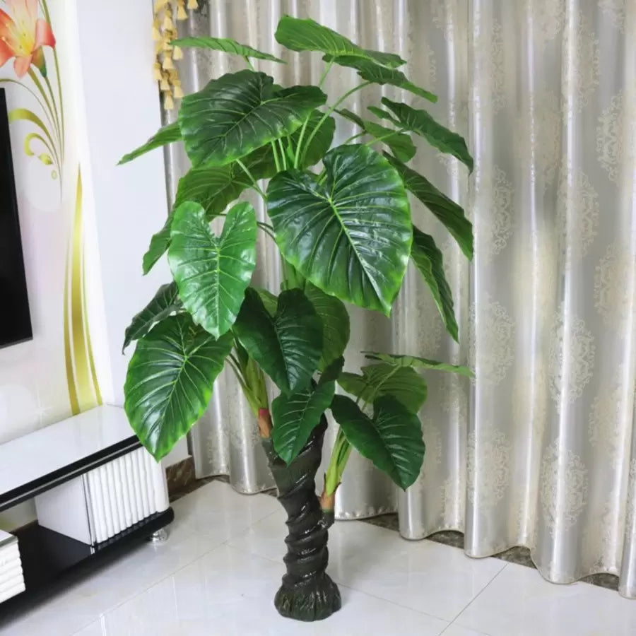 Umělá rostlina alocasia odora, bez hrnců, 150 cm zelená