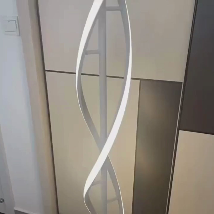 Usilon LED lampa, 48W, studené/teplé/neutrální světlo, kov a akryl, bílá