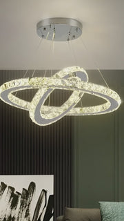 LED LED LED LUMINIS, 58W, Crystal and Metal, Dimable, Nastavitelná výška, chlad/teplé/neutrální světlo, luxusní osvětlení