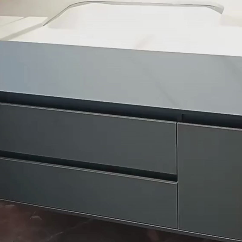 Sada koupelnového nábytku SANTORINI, 80x50cm, 2 kusy, šedá a bílá