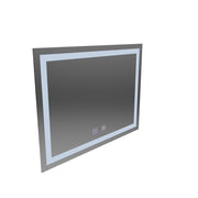 Zrcadlový LED obdélníkový 60x80cm okraj světelných dotykových disebripčních systém