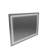 Zrcadlo LED obdélníkový 80x60cm dotykový systém vorice deaktivace