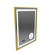 Zrcadlový LED dotykový systém Stefan Debrication System, Voda a teplota 60x80 cm Zlatá kosmetika Ramahed Cosmetics Lup