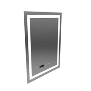 Obdélníkový LED zrcadlo 60x80cm Verite Motionglow Marcellow Dimable Clock System