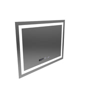 Obdélníkový LED zrcadlo 80x60cm Verite Motionglow Marcellow Dimable Hodin Deframenting System
