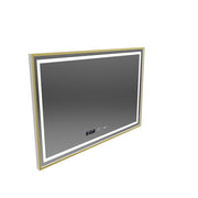 Zrcadlo LED obdélníkový 120x80cm Specchio Motiongllow Marcello Clock Defrition System & Dimable teploměr