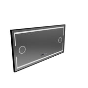 Obdélníkový LED zrcadlo 120x80cm Senzor Motionglow Sensor Marcello Desiclant Clock Defrosting System