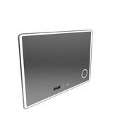 Zrcadlo LED obdélníkový 120x80cm Aura Ritlesso Poro Motionglow Marcello System Postižení a teploměr kamioty kosmetiky