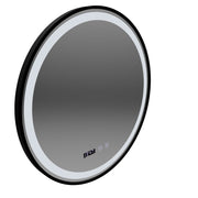 Zrcadlový LED dotykový systém Hans DeBrulation System, hodiny a teplota 60 cm Black Brudged Frame