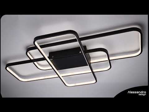 LED LULUS s přemoženou osou 96 W Dimable Black