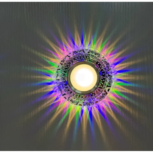 LED bodová, FARBSPIEL II, 5W, Kulatá, RGB/Neutrální světlo, Transparentní