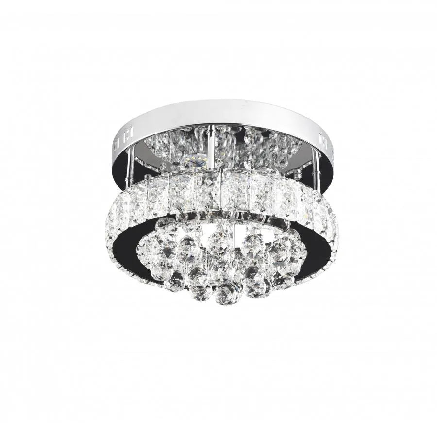 LED ABEL LUST, 22W, studené/horké/neutrální světlo, chrom a krystal