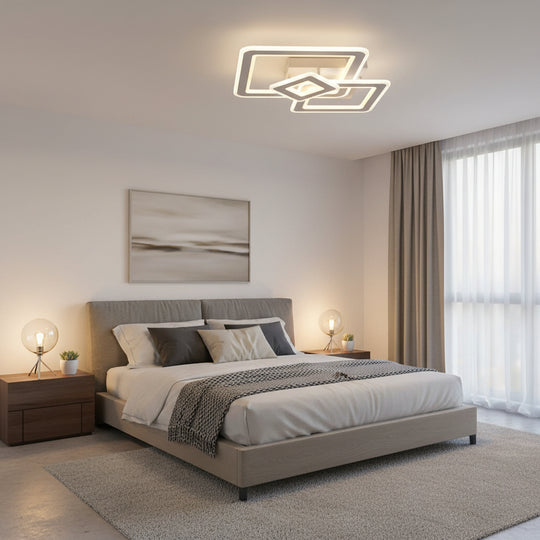 Horetensia LED lustr s dálkovým ovládáním, 116W, stmívatelný, teplé/neutrální/studené světlo, bílé LED lustry s dálkovým ovládáním Výchozí název Alessandro Design