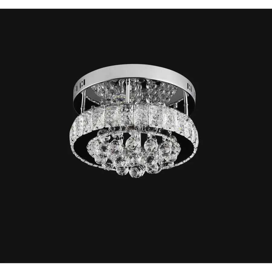 LED ABEL LUST, 24W, studené/horké/neutrální světlo, chrom a krystal