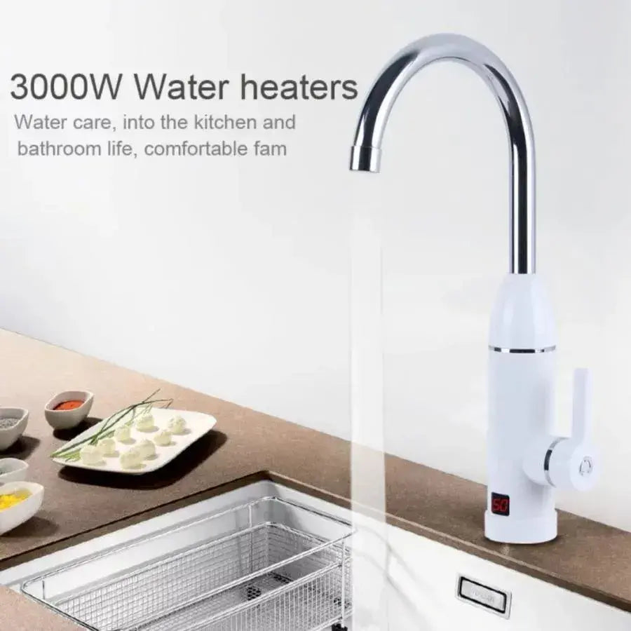 Okamžitý elektrický kohoutek pro horkou vodu, LCD displej, bílá, LZ-501X