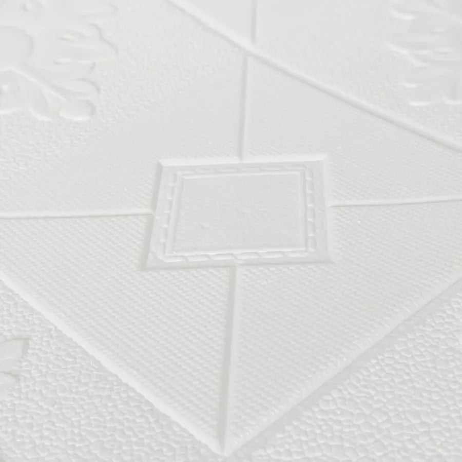 Sada 10D Self -Adhesive 3D měkká pěna, 70cmx70cmx2mm, bílá