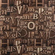 Set 10d 3D Self -Adhesive Brown v měkké pěně, 80cmx70cmx6mm, světle hnědá písmena