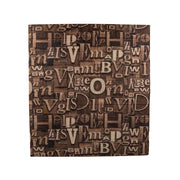 Set 10d 3D Self -Adhesive Brown v měkké pěně, 80cmx70cmx6mm, světle hnědá písmena