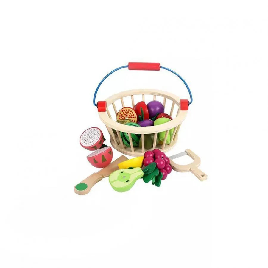 Sada ovocného koše, 12 kusů, dřevo