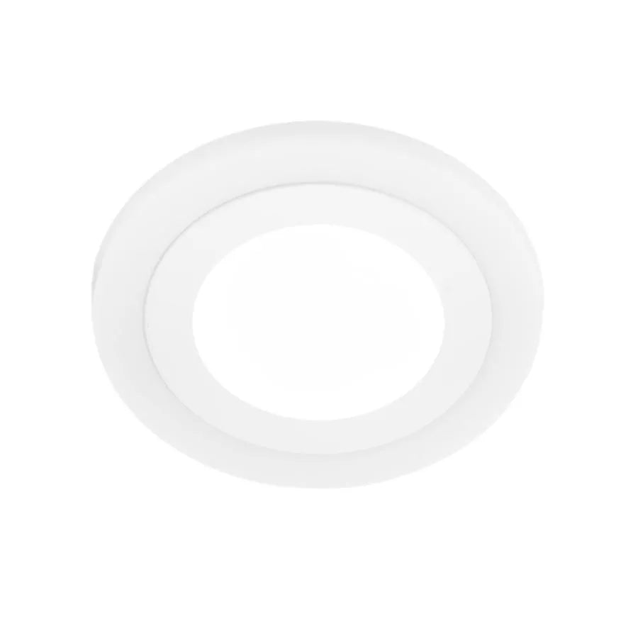 Kulatý LED spot, 9W, 3000k/6500k, tři funkce, bílá, bílá
